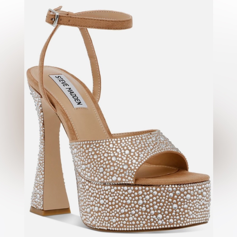 Steve Madden Zayne Crystal Platform heels